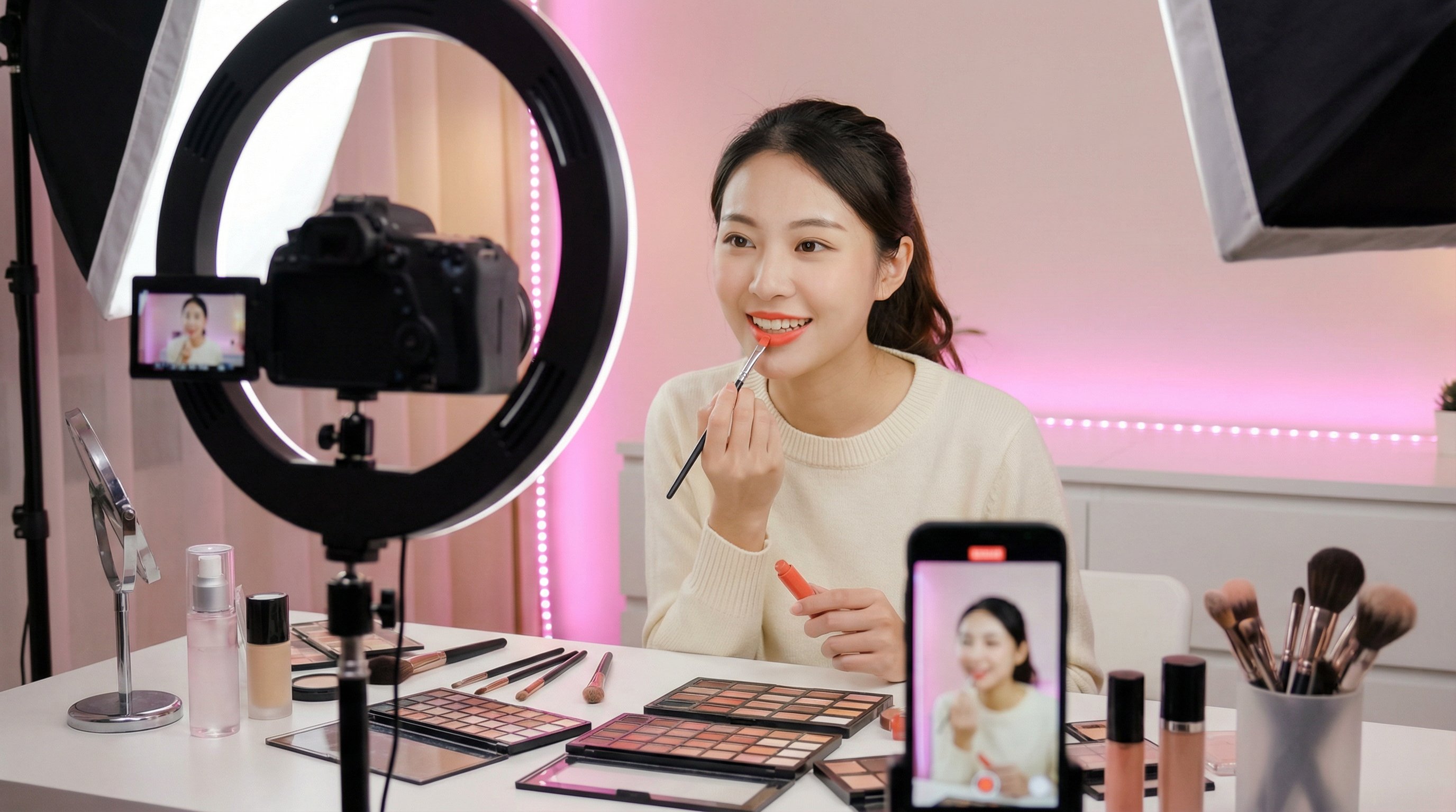 捷克街头视频：美妆教程视频演示